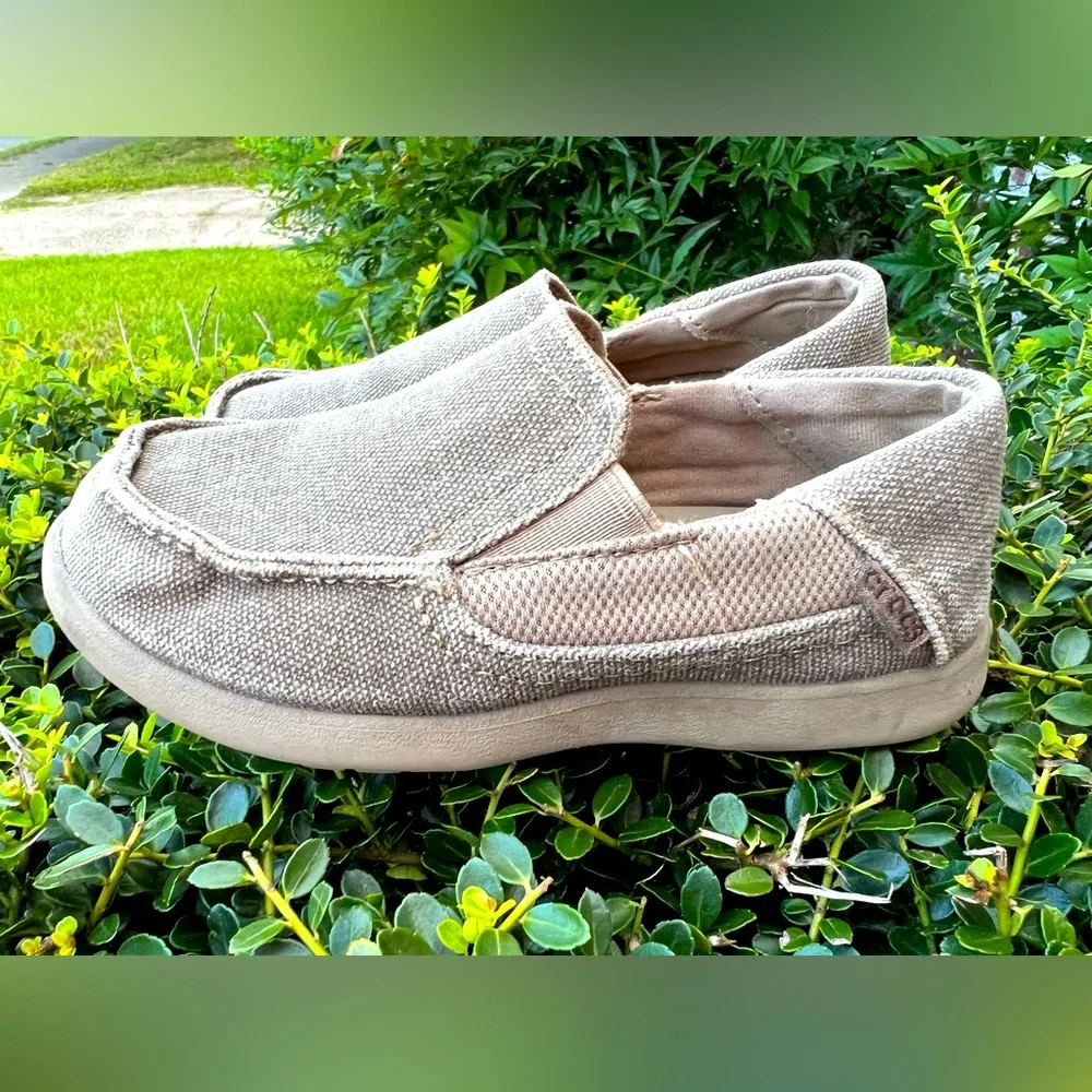 Crocs Santa Cruz 2 Khaki Comfort Slip On Loafers Size C11